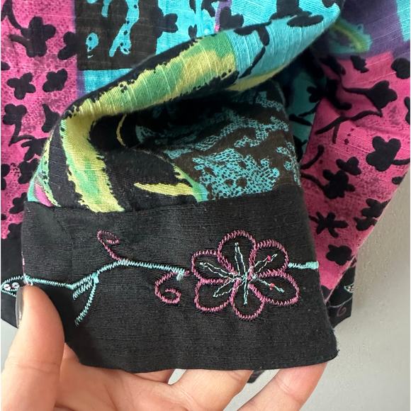 Parsley & Sage Art to Wear Blazer Beaded Size Large - Picture 9 of 13